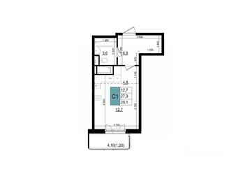 Apartment Sale, 29.1平方米 at Mikrorayon 6 6A, 6A mikrorayon, Odintsovo, Moscow Region, Russia #2 Apartment Sale, 29.1平方米 at Mikrorayon 6 6A, 6A mikrorayon, Odintsovo, Moscow Region, Russia #2