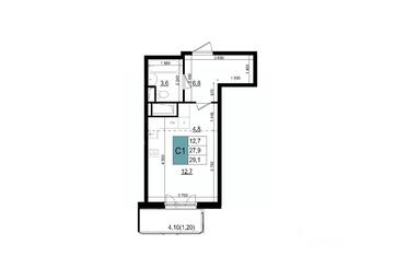 Apartment Sale, 29.1 sq. m. at Mikrorayon 6 6A, 6A mikrorayon, Odintsovo, Moscow Region, Russia #2 Apartment Sale, 29.1 sq. m. at Mikrorayon 6 6A, 6A mikrorayon, Odintsovo, Moscow Region, Russia #2