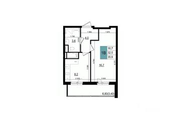 Apartment Sale, 35.9平方米 at Mikrorayon 6 6A, 6A mikrorayon, Odintsovo, Moscow Region, Russia #2 Apartment Sale, 35.9平方米 at Mikrorayon 6 6A, 6A mikrorayon, Odintsovo, Moscow Region, Russia #2