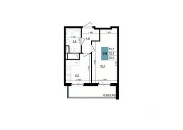 Apartment Sale, 35.9 sq. m. at Mikrorayon 6 6A, 6A mikrorayon, Odintsovo, Moscow Region, Russia #2 Apartment Sale, 35.9 sq. m. at Mikrorayon 6 6A, 6A mikrorayon, Odintsovo, Moscow Region, Russia #2