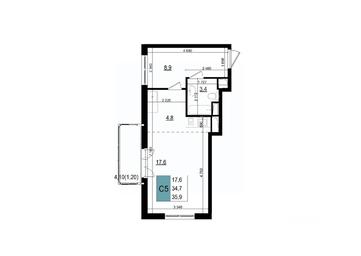 Apartment Sale, 35.9 sq. m. at Mikrorayon 6 6A, 6A mikrorayon, Odintsovo, Moscow Region, Russia #2 Apartment Sale, 35.9 sq. m. at Mikrorayon 6 6A, 6A mikrorayon, Odintsovo, Moscow Region, Russia #2
