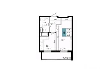 Apartment Sale, 35.9 sq. m. at Mikrorayon 6 6A, 6A mikrorayon, Odintsovo, Moscow Region, Russia #2