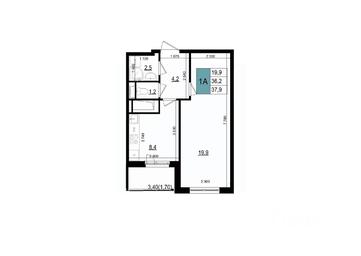 Apartment Sale, 37.9 sq. m. at Mikrorayon 6 6A, 6A mikrorayon, Odintsovo, Moscow Region, Russia #2