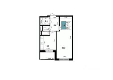 Apartment Sale, 37.9 sq. m. at Mikrorayon 6 6A, 6A mikrorayon, Odintsovo, Moscow Region, Russia #2 Apartment Sale, 37.9 sq. m. at Mikrorayon 6 6A, 6A mikrorayon, Odintsovo, Moscow Region, Russia #2