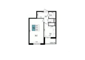Apartment Sale, 39.4平方米 at Mikrorayon 6 6A, 6A mikrorayon, Odintsovo, Moscow Region, Russia #2 Apartment Sale, 39.4平方米 at Mikrorayon 6 6A, 6A mikrorayon, Odintsovo, Moscow Region, Russia #2