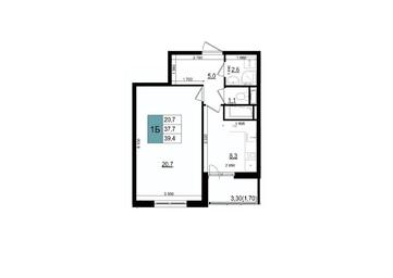 Apartment Sale, 39.4 sq. m. at Mikrorayon 6 6A, 6A mikrorayon, Odintsovo, Moscow Region, Russia #2 Apartment Sale, 39.4 sq. m. at Mikrorayon 6 6A, 6A mikrorayon, Odintsovo, Moscow Region, Russia #2