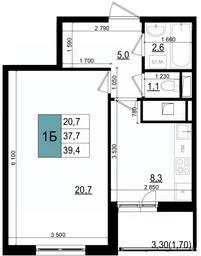 Apartment Sale, 39.4 sq. m. at Mikrorayon 6 6A, 6A mikrorayon, Odintsovo, Moscow Region, Russia #3 Apartment Sale, 39.4 sq. m. at Mikrorayon 6 6A, 6A mikrorayon, Odintsovo, Moscow Region, Russia #3
