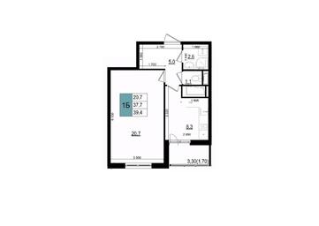 Apartment Sale, 39.4 sq. m. at Mikrorayon 6 6A, 6A mikrorayon, Odintsovo, Moscow Region, Russia #2 Apartment Sale, 39.4 sq. m. at Mikrorayon 6 6A, 6A mikrorayon, Odintsovo, Moscow Region, Russia #2