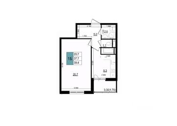 Apartment Sale, 39.4 sq. m. at Mikrorayon 6 6A, 6A mikrorayon, Odintsovo, Moscow Region, Russia #2 Apartment Sale, 39.4 sq. m. at Mikrorayon 6 6A, 6A mikrorayon, Odintsovo, Moscow Region, Russia #2
