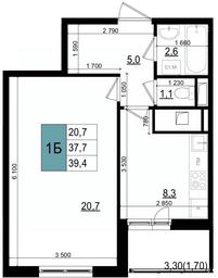 Apartment Sale, 39.4 sq. m. at Mikrorayon 6 6A, 6A mikrorayon, Odintsovo, Moscow Region, Russia #3 Apartment Sale, 39.4 sq. m. at Mikrorayon 6 6A, 6A mikrorayon, Odintsovo, Moscow Region, Russia #3