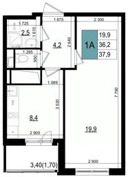 Apartment Sale, 37.9 sq. m. at Mikrorayon 6 6A, 6A mikrorayon, Odintsovo, Moscow Region, Russia #3 Apartment Sale, 37.9 sq. m. at Mikrorayon 6 6A, 6A mikrorayon, Odintsovo, Moscow Region, Russia #3