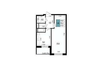 Apartment Sale, 37.9 sq. m. at Mikrorayon 6 6A, 6A mikrorayon, Odintsovo, Moscow Region, Russia #2 Apartment Sale, 37.9 sq. m. at Mikrorayon 6 6A, 6A mikrorayon, Odintsovo, Moscow Region, Russia #2