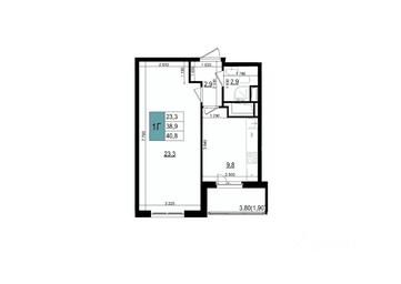 Apartment Sale, 40.8平方米 at Mikrorayon 6 6A, 6A mikrorayon, Odintsovo, Moscow Region, Russia #2 Apartment Sale, 40.8平方米 at Mikrorayon 6 6A, 6A mikrorayon, Odintsovo, Moscow Region, Russia #2