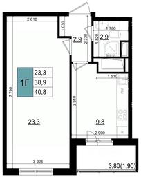 Apartment Sale, 40.8 sq. m. at Mikrorayon 6 6A, 6A mikrorayon, Odintsovo, Moscow Region, Russia #3 Apartment Sale, 40.8 sq. m. at Mikrorayon 6 6A, 6A mikrorayon, Odintsovo, Moscow Region, Russia #3