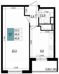Apartment Sale, 40.8 sq. m. at Mikrorayon 6 6A, 6A mikrorayon, Odintsovo, Moscow Region, Russia #3