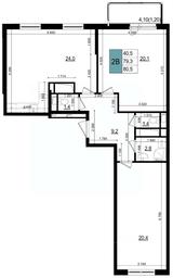 1-BD Apartment Sale, 80.5平方米 at Mikrorayon 6 6A, 6A mikrorayon, Odintsovo, Moscow Region, Russia #3 1-BD Apartment Sale, 80.5平方米 at Mikrorayon 6 6A, 6A mikrorayon, Odintsovo, Moscow Region, Russia #3