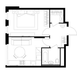 Apartment Sale, 38.2平方米 at Peredelkino Blizhnee, Korneya Chukovskogo Street, 1, Vnukovskoye Settlement, Moscow, Russia #2