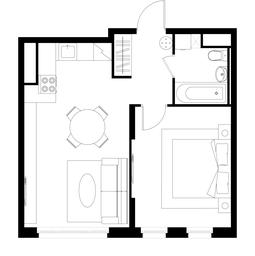 Apartment Sale, 43.2 sq. m. at Peredelkino Blizhnee, Korneya Chukovskogo Street, 1, Vnukovskoye Settlement, Moscow, Russia #2 Apartment Sale, 43.2 sq. m. at Peredelkino Blizhnee, Korneya Chukovskogo Street, 1, Vnukovskoye Settlement, Moscow, Russia #2