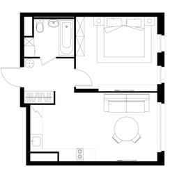 Apartment Sale, 44 sq. m. at Peredelkino Blizhnee, Korneya Chukovskogo Street, 1, Vnukovskoye Settlement, Moscow, Russia #2 Apartment Sale, 44 sq. m. at Peredelkino Blizhnee, Korneya Chukovskogo Street, 1, Vnukovskoye Settlement, Moscow, Russia #2