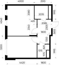 2-BD Apartment Sale, 47.4平方米 at Peredelkino Blizhnee, Korneya Chukovskogo Street, 1, Vnukovskoye Settlement, Moscow, Russia #4