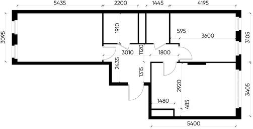 2-BD Apartment Sale, 62.2平方米 at Peredelkino Blizhnee, Korneya Chukovskogo Street, 1, Vnukovskoye Settlement, Moscow, Russia #4