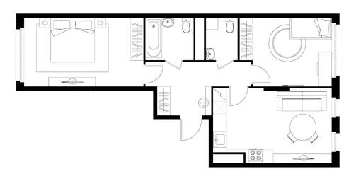 2-BD Apartment Sale, 62.2 sq. m. at Peredelkino Blizhnee, Korneya Chukovskogo Street, 1, Vnukovskoye Settlement, Moscow, Russia #2 2-BD Apartment Sale, 62.2 sq. m. at Peredelkino Blizhnee, Korneya Chukovskogo Street, 1, Vnukovskoye Settlement, Moscow, Russia #2