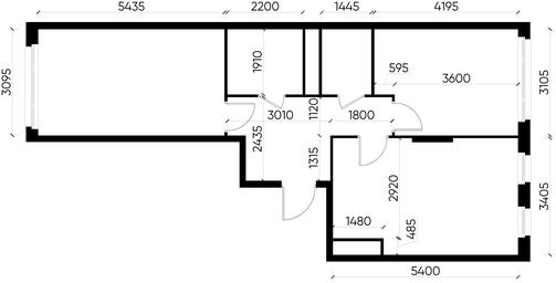 2-BD Apartment Sale, 62.2 sq. m. at Peredelkino Blizhnee, Korneya Chukovskogo Street, 1, Vnukovskoye Settlement, Moscow, Russia #4