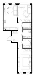 2-BD Apartment Sale, 68 sq. m. at Peredelkino Blizhnee, Korneya Chukovskogo Street, 1, Vnukovskoye Settlement, Moscow, Russia #2 2-BD Apartment Sale, 68 sq. m. at Peredelkino Blizhnee, Korneya Chukovskogo Street, 1, Vnukovskoye Settlement, Moscow, Russia #2