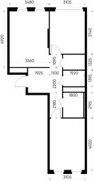 2-BD Apartment Sale, 62.4平方米 at Peredelkino Blizhnee, Korneya Chukovskogo Street, 1, Vnukovskoye Settlement, Moscow, Russia #4