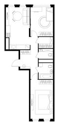 2-BD Apartment Sale, 66.7 sq. m. at Peredelkino Blizhnee, Korneya Chukovskogo Street, 1, Vnukovskoye Settlement, Moscow, Russia #2