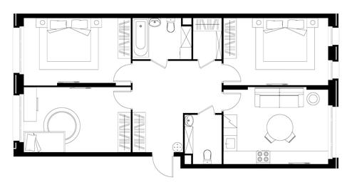 3-BD Apartment Sale, 86.7平方米 at Peredelkino Blizhnee, Korneya Chukovskogo Street, 1, Vnukovskoye Settlement, Moscow, Russia #2 3-BD Apartment Sale, 86.7平方米 at Peredelkino Blizhnee, Korneya Chukovskogo Street, 1, Vnukovskoye Settlement, Moscow, Russia #2