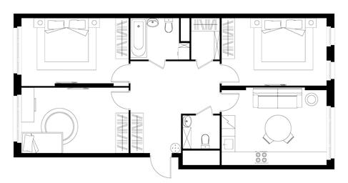 3-BD Apartment Sale, 85.2 sq. m. at Peredelkino Blizhnee, Korneya Chukovskogo Street, 1, Vnukovskoye Settlement, Moscow, Russia #2