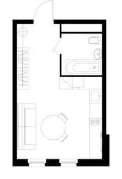Apartment Sale, 26.5 sq. m. at Peredelkino Blizhnee, Korneya Chukovskogo Street, 1, Vnukovskoye Settlement, Moscow, Russia #2 Apartment Sale, 26.5 sq. m. at Peredelkino Blizhnee, Korneya Chukovskogo Street, 1, Vnukovskoye Settlement, Moscow, Russia #2