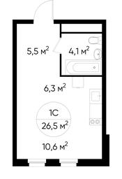 Apartment Sale, 26.5 sq. m. at Peredelkino Blizhnee, Korneya Chukovskogo Street, 1, Vnukovskoye Settlement, Moscow, Russia #3 Apartment Sale, 26.5 sq. m. at Peredelkino Blizhnee, Korneya Chukovskogo Street, 1, Vnukovskoye Settlement, Moscow, Russia #3