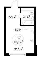 Apartment Sale, 26.5 sq. m. at Peredelkino Blizhnee, Korneya Chukovskogo Street, 1, Vnukovskoye Settlement, Moscow, Russia #3