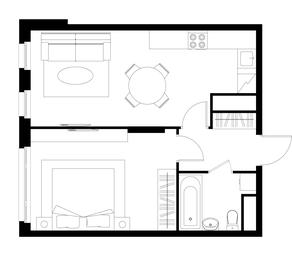 2-BD Apartment Sale, 44.5 sq. m. at Peredelkino Blizhnee, Korneya Chukovskogo Street, 1, Vnukovskoye Settlement, Moscow, Russia #2 2-BD Apartment Sale, 44.5 sq. m. at Peredelkino Blizhnee, Korneya Chukovskogo Street, 1, Vnukovskoye Settlement, Moscow, Russia #2