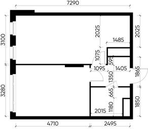 2-BD Apartment Sale, 44.5平方米 at Peredelkino Blizhnee, Korneya Chukovskogo Street, 1, Vnukovskoye Settlement, Moscow, Russia #4