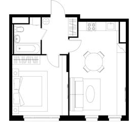 Apartment Sale, 46.9平方米 at Peredelkino Blizhnee, Korneya Chukovskogo Street, 1, Vnukovskoye Settlement, Moscow, Russia #2