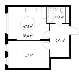 Apartment Sale, 47.1 sq. m. at Peredelkino Blizhnee, Korneya Chukovskogo Street, 1, Vnukovskoye Settlement, Moscow, Russia #3 Apartment Sale, 47.1 sq. m. at Peredelkino Blizhnee, Korneya Chukovskogo Street, 1, Vnukovskoye Settlement, Moscow, Russia #3