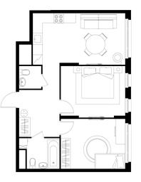 2-BD Apartment Sale, 58.3 sq. m. at Peredelkino Blizhnee, Korneya Chukovskogo Street, 1, Vnukovskoye Settlement, Moscow, Russia #2