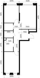 2-BD Apartment Sale, 63.2 sq. m. at Peredelkino Blizhnee, Korneya Chukovskogo Street, 1, Vnukovskoye Settlement, Moscow, Russia #4