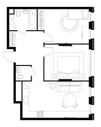 2-BD Apartment Sale, 62.3 sq. m. at Peredelkino Blizhnee, Korneya Chukovskogo Street, 1, Vnukovskoye Settlement, Moscow, Russia #2 2-BD Apartment Sale, 62.3 sq. m. at Peredelkino Blizhnee, Korneya Chukovskogo Street, 1, Vnukovskoye Settlement, Moscow, Russia #2