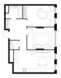 2-BD Apartment Sale, 62平方米 at Peredelkino Blizhnee, Korneya Chukovskogo Street, 1, Vnukovskoye Settlement, Moscow, Russia #2
