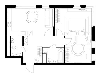 2-BD Apartment Sale, 61.4 sq. m. at Peredelkino Blizhnee, Korneya Chukovskogo Street, 1, Vnukovskoye Settlement, Moscow, Russia #2