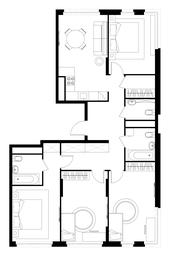 4-BD Apartment Sale, 105.8平方米 at Peredelkino Blizhnee, Korneya Chukovskogo Street, 1, Vnukovskoye Settlement, Moscow, Russia #2