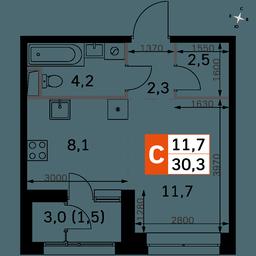 Apartment Sale, 30.3 sq. m. at Sky Garden, Stroitelny Drive, 9с6, Moscow, Russia #2 Apartment Sale, 30.3 sq. m. at Sky Garden, Stroitelny Drive, 9с6, Moscow, Russia #2