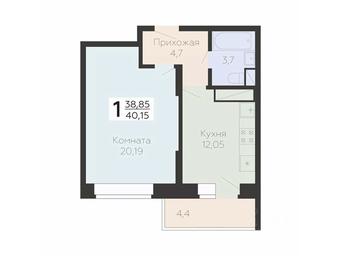 Apartment Sale, 40.15平方米 at Art-kvartal Onegin, Sadovaya Street, 3к1, Krasnaya Gorka Microdistrict, Podolsk, Moscow Region, Russia #2 Apartment Sale, 40.15平方米 at Art-kvartal Onegin, Sadovaya Street, 3к1, Krasnaya Gorka Microdistrict, Podolsk, Moscow Region, Russia #2