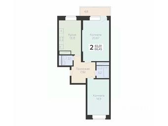 1-BD Apartment Sale, 66.45 sq. m. at Art-kvartal Onegin, Sadovaya Street, 3к1, Krasnaya Gorka Microdistrict, Podolsk, Moscow Region, Russia #2 1-BD Apartment Sale, 66.45 sq. m. at Art-kvartal Onegin, Sadovaya Street, 3к1, Krasnaya Gorka Microdistrict, Podolsk, Moscow Region, Russia #2