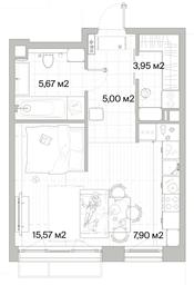 1-BD Apartment Sale, 38.09平方米 at Mys, derevnya Likino, Odintsovskiy Urban District, Moscow Region, Russia #2 1-BD Apartment Sale, 38.09平方米 at Mys, derevnya Likino, Odintsovskiy Urban District, Moscow Region, Russia #2