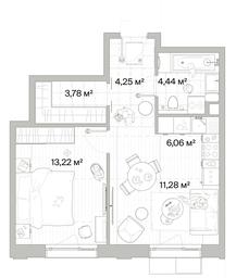 1-BD Apartment Sale, 43.03平方米 at Mys, derevnya Likino, Odintsovskiy Urban District, Moscow Region, Russia #3 1-BD Apartment Sale, 43.03平方米 at Mys, derevnya Likino, Odintsovskiy Urban District, Moscow Region, Russia #3